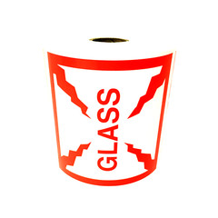 4×4 Glass Labels (4″x4″) Shipping Pallet Fragile Self Adhesive Stickers 500 Pcs