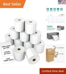 3-Proof 2″x1″ Direct Thermal Barcode Labels Rolls for Zebra LP2824 ZD411 ZD41…