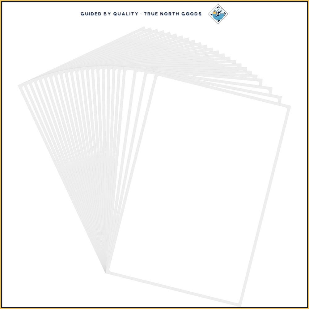 40 Removable Rectangle Labels for Jars, Containers, and Pantry Organization