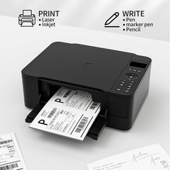 Half Sheet Shipping Labels White Paper 8.5×5.5 for Laser Inkjet 500 Sheets