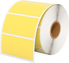 New! 2.25″X1.25″ Yellow Self-Adhesive Direct Thermal Labels – 2 Rolls, 1000/Roll