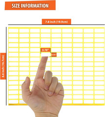 Pack of 6480, 45 Sheet White Rectangle Labels Small Blank Stickers Self