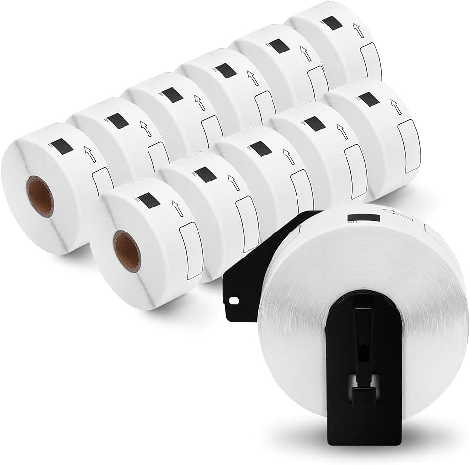 Address Labels 12 Rolls 1 1 x 3 5 for Brother QL 800 810W 820NWB