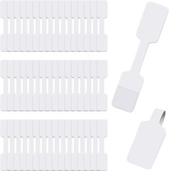 200Pcs Jewelry Price Tags Labels Self Adhesive Rectangle Stickers for Necklace
