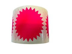 Pink STARBURST (2″) Direct Thermal Zebra Labels – 2 RLS of 700 EA