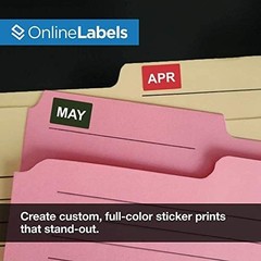 OnlineLabels 0.75″ x 0.5″ Labels – White Matte – Inkjet/Laser – 10 Sheets | P…