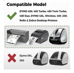 Barcode Labels Compatible with Dymo 30334 – 12 Rolls 12000 Direct Thermal