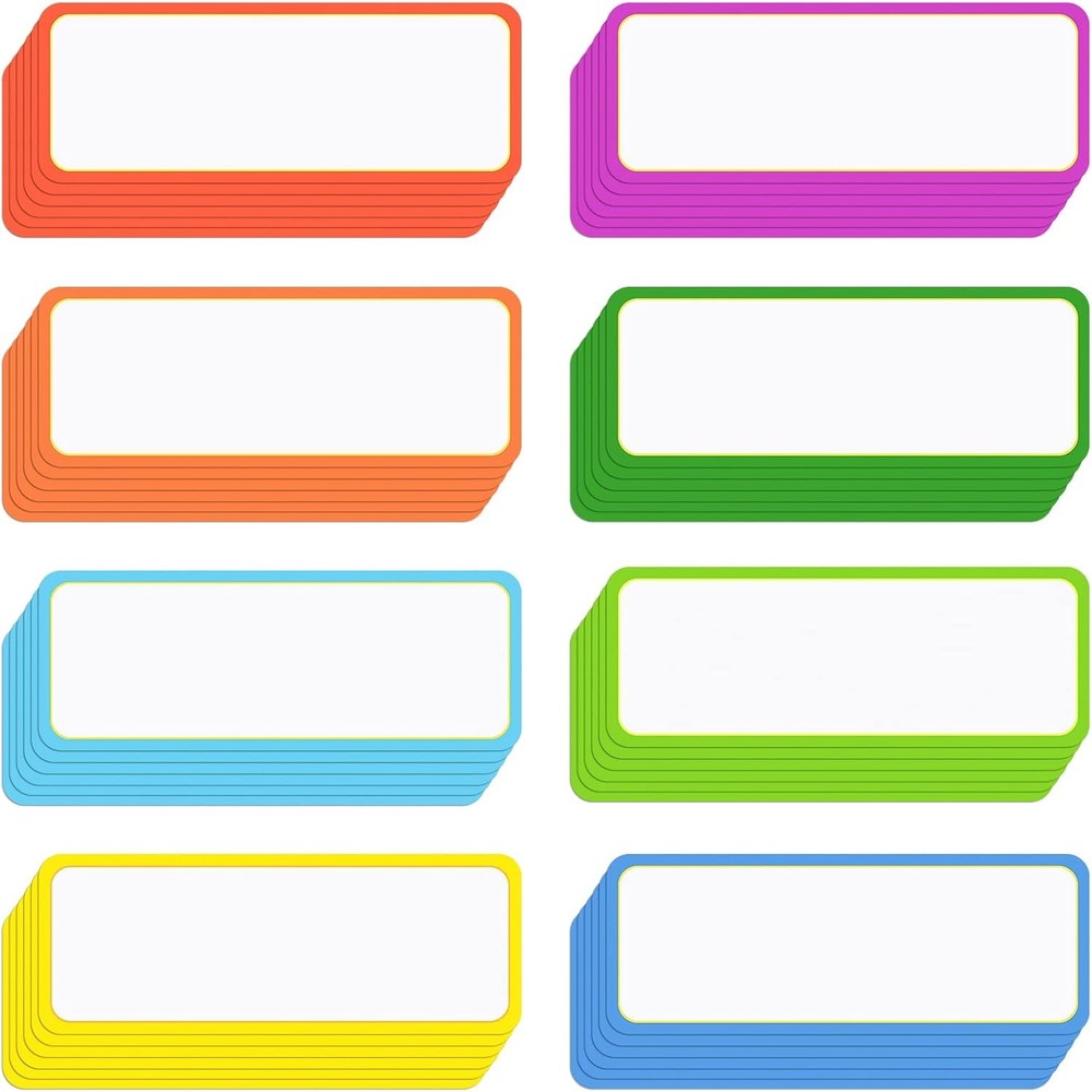 40 Pcs Magnetic Dry Erase Labels Name Plate Tags for Classroom Office Whiteboard
