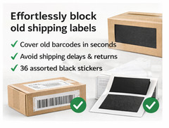 Shipping Label Cover Kit – 72 Assorted Sizes for Frequent User 2×4, 3×5, 4×6