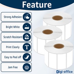 4Rolls 2.25″x 1.25″ Thermal UPC Barcode Multipurpose Labels 1000/Roll for Zebra