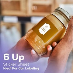 6 UP 3 1/3×4 Shipping Labels Address Mailing Stickers for Laser & Inkjet Printer