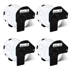 4ROLLS 29mmx62mm Shipping Label 1-1/7″x2-3/7″ Compatible Brother QL-800 DK-1209