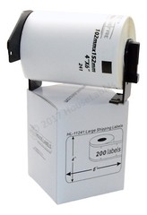 Non-OEM Fits BROTHER DK-1241 Labels (4″ x 6″) – (6) Rolls of 200 + (1) FRAME