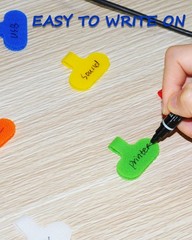 24 Pcs Write On Cord Labels Cable Tags Wire Markers for Cable Identification