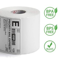500-Roll 4×6 Thermal Direct Shipping Labels with Perforation for Rollo Zebra