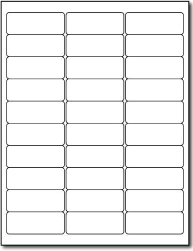 300 Count Standard Address Labels 1″ x 2 5/8″ – Blank White Matte Finish with…