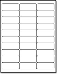 300 Count Standard Address Labels 1″ x 2 5/8″ – Blank White Matte Finish with…