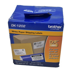 Brother DK Label White Shipping Labels DK102 2.4″ x 3.9″ 300 Labels Roll