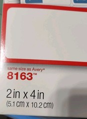 Office Depot 2 In X 4 In Shipping Labels 250 Labels Brand New
