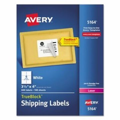 Avery 5164 Shipping Labels 3 1/3 x 4″ – 6 labels/sheet – Choose 120/180/300 NEW