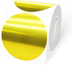 2 Inch White round Thermal Labels Sticker, Waterproof Circle Direct Thermal Labe