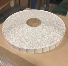 Clear 1″ circular labels – 120 000/CS – 20 000/Rolls – 6 rolls/CS