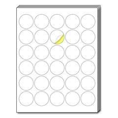 40 Sheets – 1.5 inch Round Circle Labels, White 1.5″ | 40 Sheets,