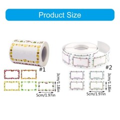 Personalize Name Stickers Assorted Color Durability 500Count for Organizing