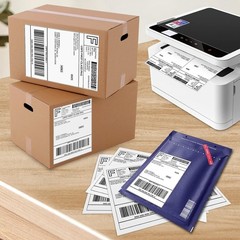 Shipping Labels 8.5×5.5 Half Sheet Self Adhesive 2 Per Sheet for Inkjet & Laser