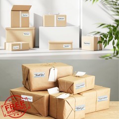 STARLIBOO 2×1 Silver Barcode Labels 1100