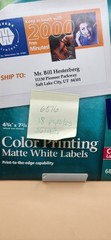 Avery 6876 Color-Printing Labels 4-3/4″ x 7-3/4″ – Open Box 36 Labels Remaining
