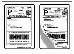1000 Quality Perforated Round Corner Shipping Labels 2 Per Sheet 8.5″ x 5.5″