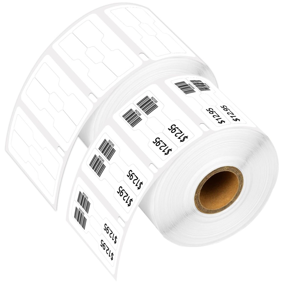 2 Roll 3/8” x 3/4” Self-Adhesive LW 2-UP Jewelry Price Tag Labels Direct Th…