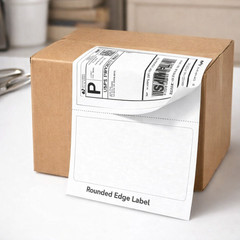2000 Half Sheet Shipping Labels w/ Tear-Off Receipt | PayPal eBay Click-N-Ship