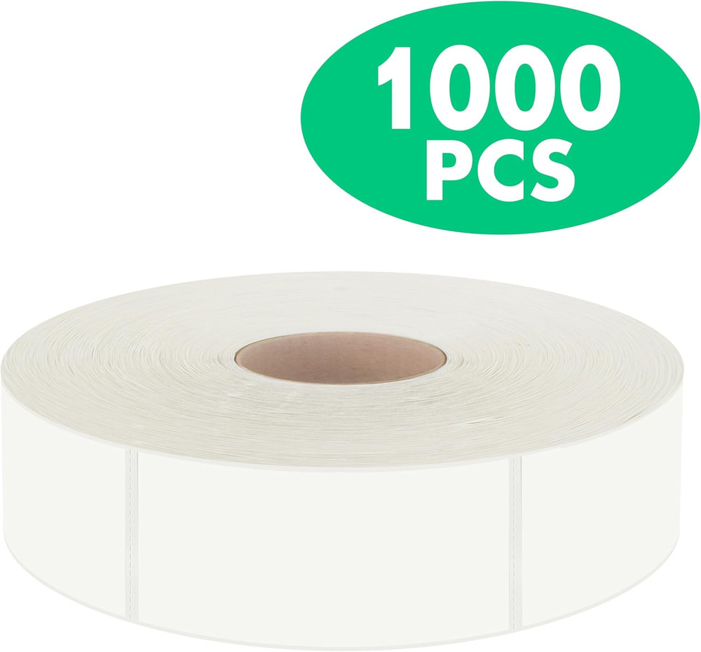 1000 Removable Food Labels, Water/Oil/Tear Resistant Blank Stickers