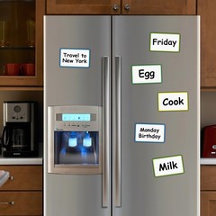 Magnetic Dry Erase Labels 3×5 Inches Reusable for Refrigerator, Classroom