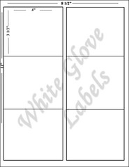 Shipping Labels 4″ x 3 1/3″ (6 Labels) per sheet