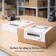 600 Premium 8.5″ X 5.5″ Half Sheet Self Adhesive Shipping Labels