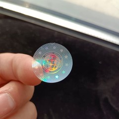Tamper Evident Labels Hologram Transparent Blank Crystal Clear Sealing Packag…