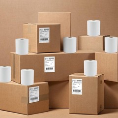 4″x6″ Direct Thermal Shipping Labels for Zebra & Rollo Printer Fanfold and Rolls
