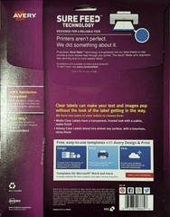 5 Packs Avery 8662 1.33 x 4 Matte Clear Easy Peel Mailing Labels, 1,750 Labels