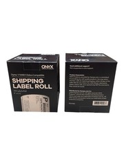 (2) Onyx Shipping Label Two ROLLS 4x 6.25 250 ea 1744907 Dymo Zebra Compatible