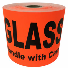 Shipping Labels- 4×6 Glass Handle With Care 250 Each, 1-12 Rolls