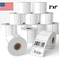 2″x1″ Direct Thermal Labels for UPC Barcode Address 1300/Roll for Rollo & Zebra