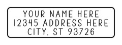 400 Large Font Personalized Return Address Labels. 1/2 inch by 1 3/4 inch