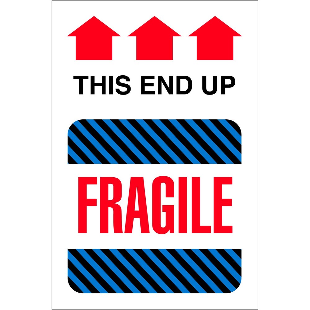Tape Logic This End Up – 4 X 6 500 Labels Per Roll 1 Roll