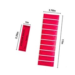 Tamper Proof Security Stickers 100pcs Warranty Void Labels Red