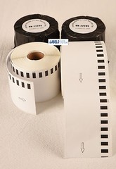 50 Rolls – Labels123 Brand-Compatible DK-2205 Brother Continuous Labels