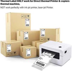 Fanfold 4″ x 6″ Direct Thermal Shipping Barcode Certified UPS Labels 500 – 2000