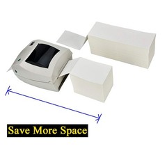 500 Pack 4×6 Direct Thermal Shipping Labels Fanfold Permanent Adhesive